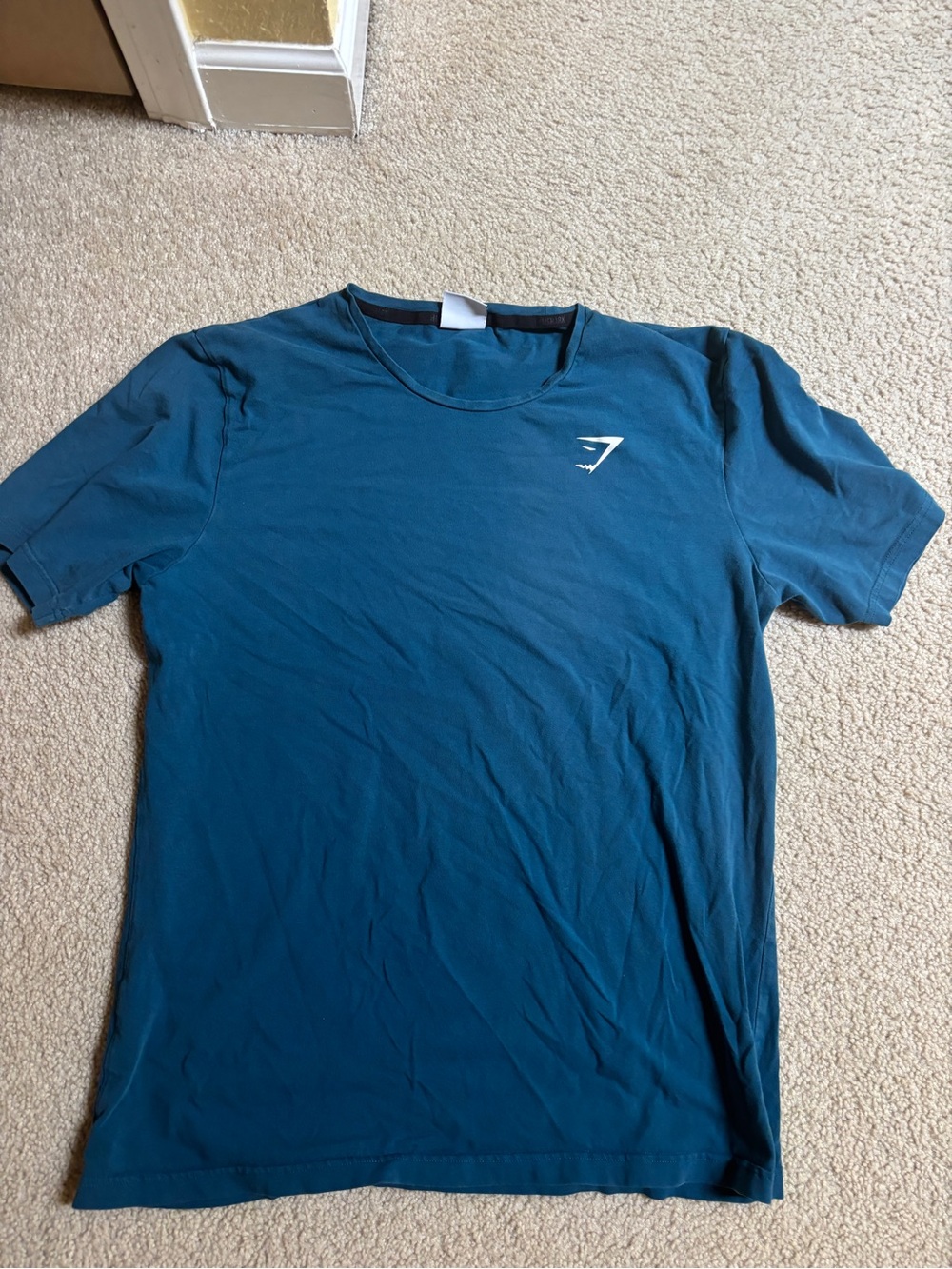 Gymshark Men's Deep Teal Crew Neck Shirt